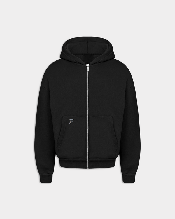Aftermath Zipper Hoodie Black