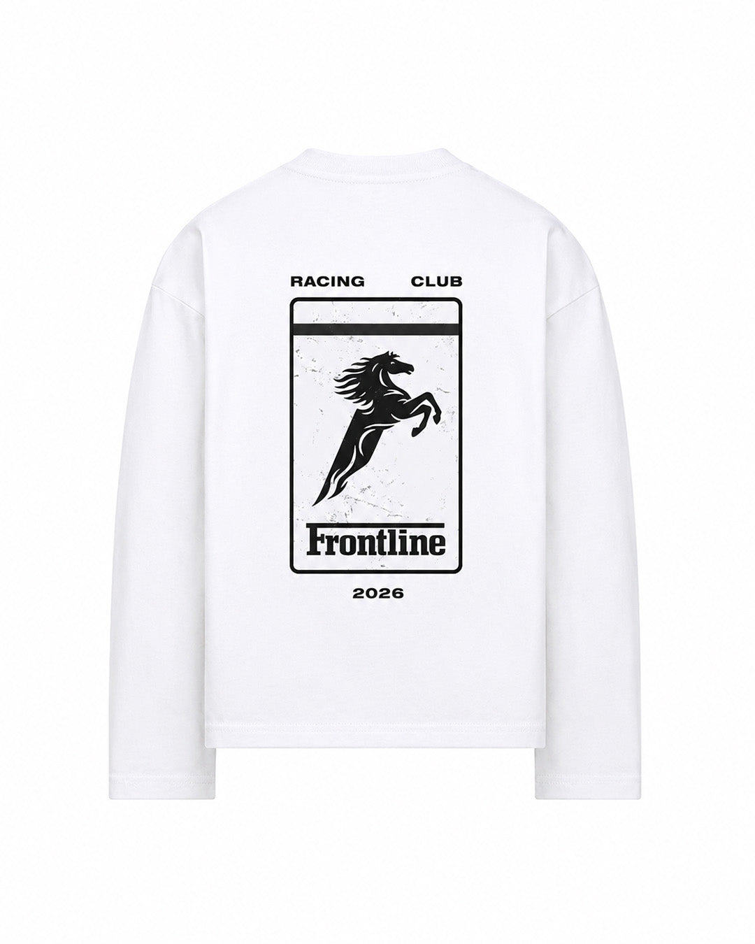 Long Sleeve Racing club White
