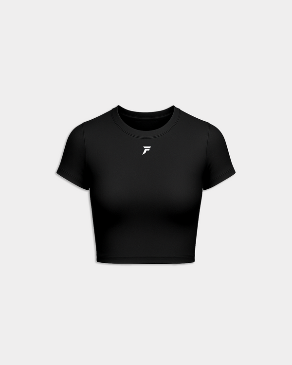Sculpt Croptop Shirt Black