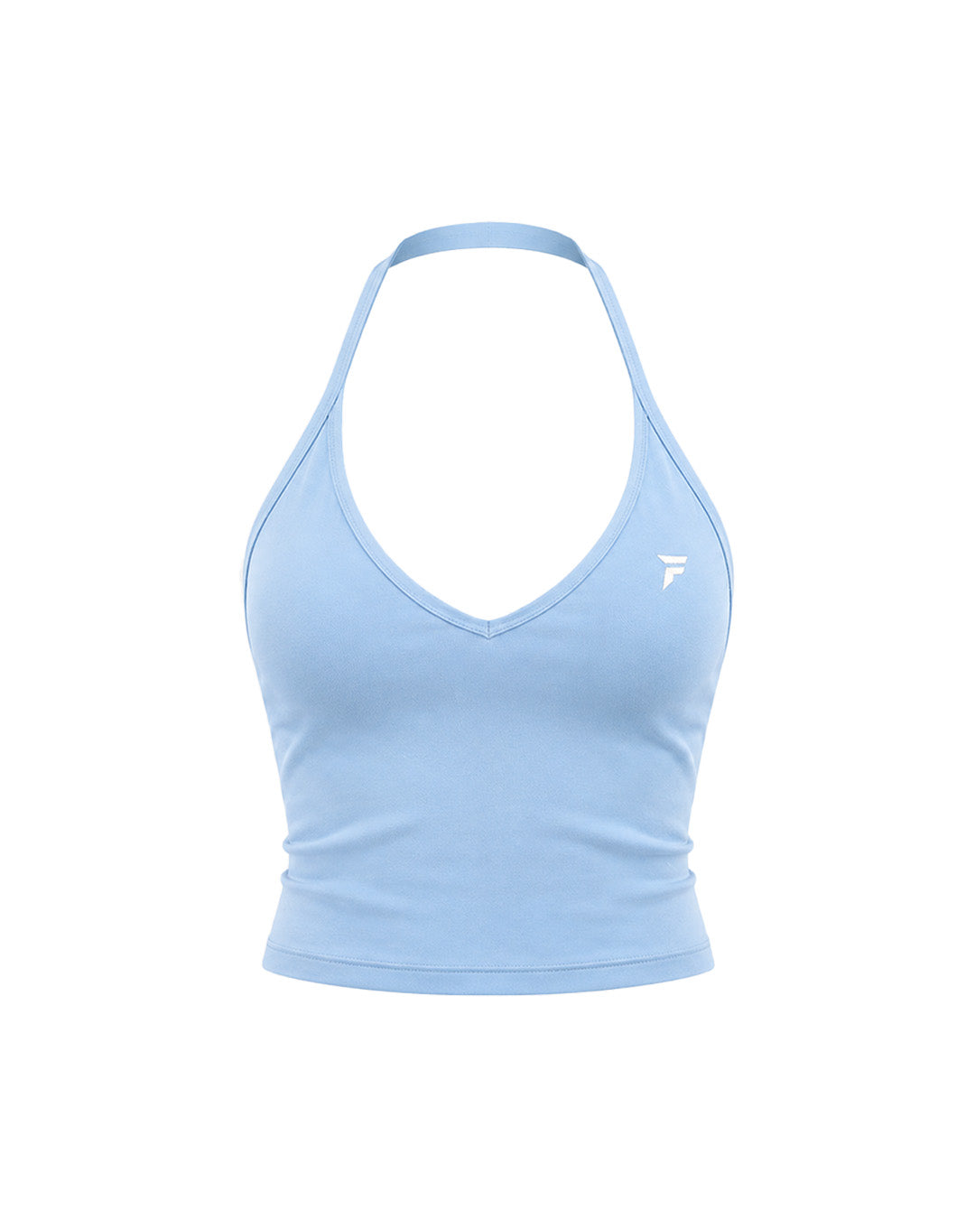 Support Halter Neck Top Sky Blue