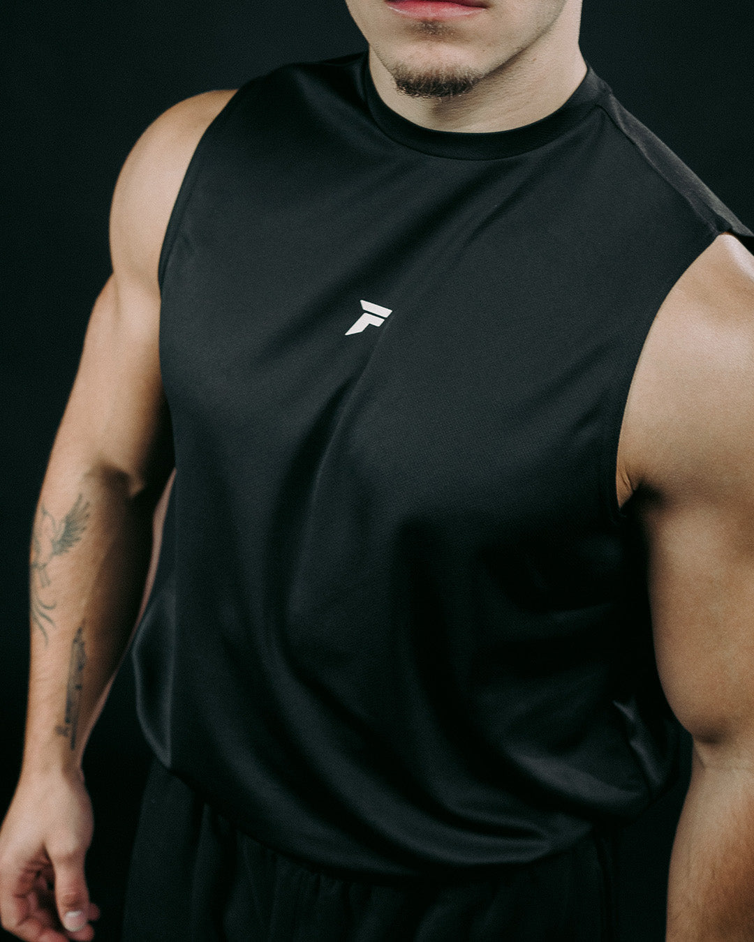 Aftermath Oversized Tank Black