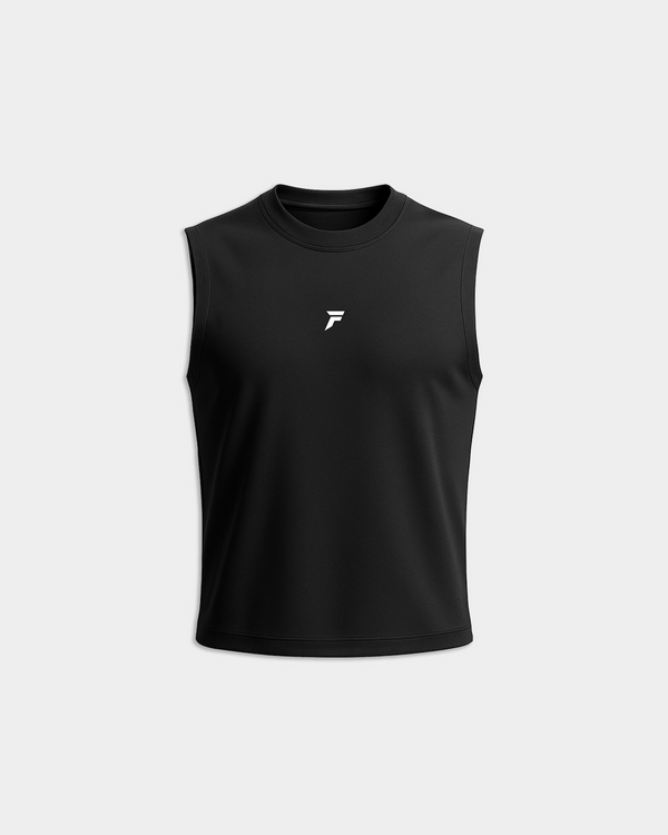 Aftermath Oversized Tank Black