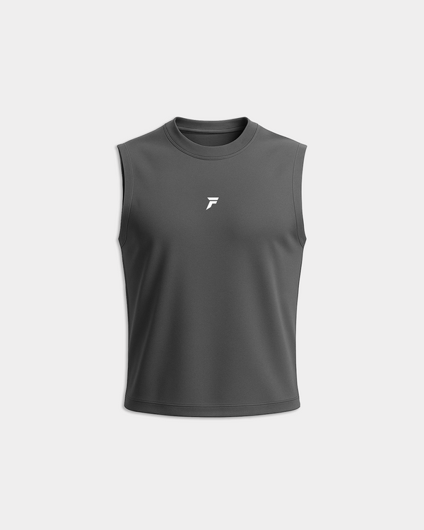 Aftermath Oversized Tank Grey