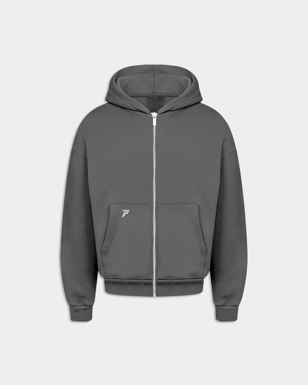 Aftermath Zipper Hoodie Grey