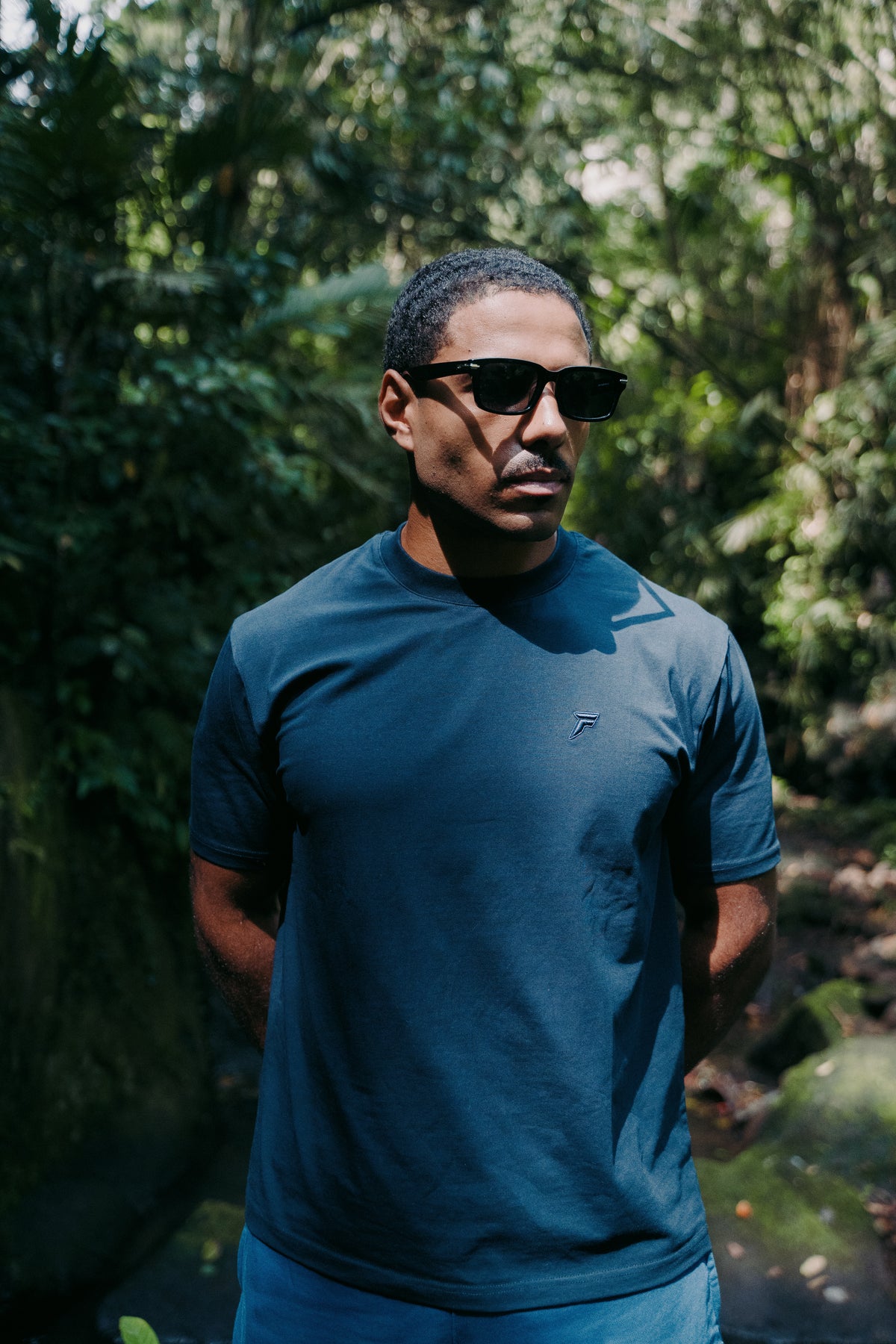 Wave Tshirt Navy Blue