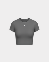 Sculpt Croptop Shirt Grey