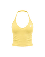 Support Halter Neck Top Butter Yellow